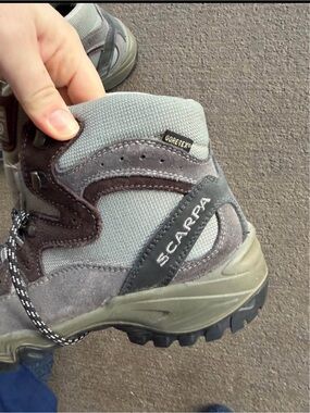 Scarpa Gray and Brown Gore-Tex Hiking Boot